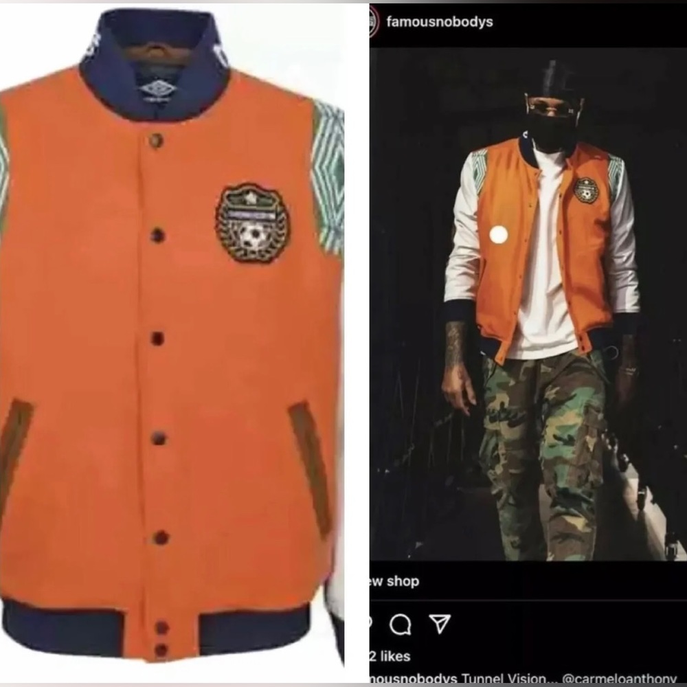 Famous Nobodys x Umbro Varsity Jacket Men Size XL UUM1UBD4 UE3